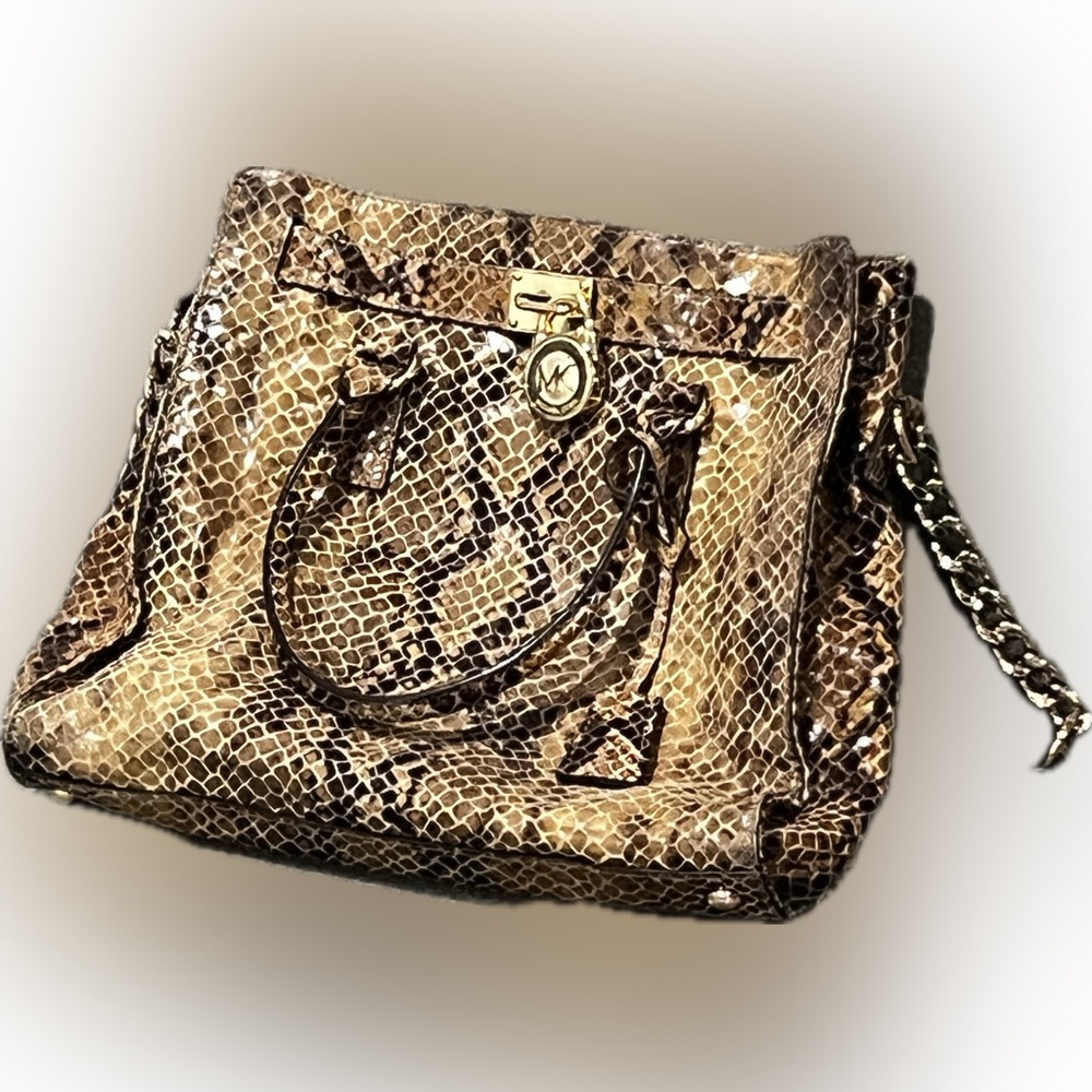 Michael Kors Hamilton Python Large Tote - image 3